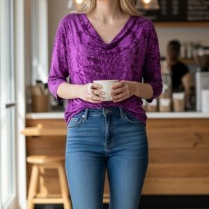 Dunia Drape Front Top